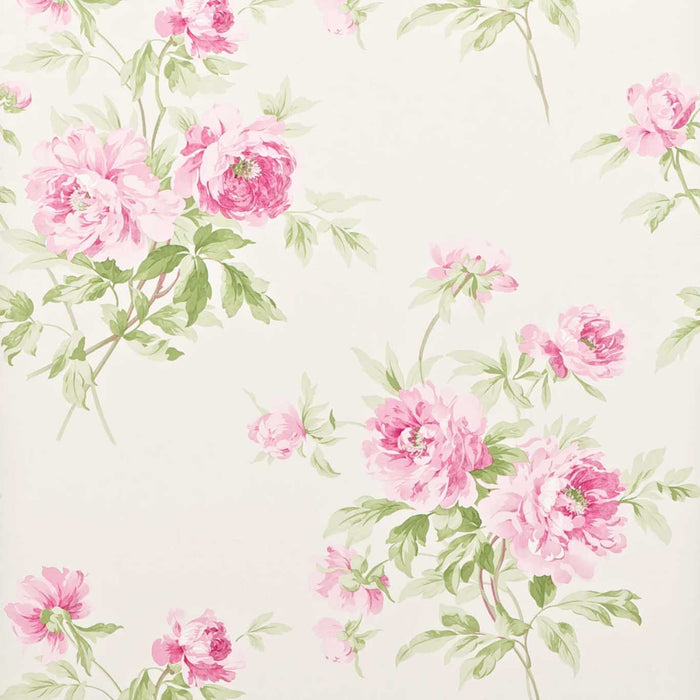 Sanderson Adele Raspberry/ Ivory Wallpaper Sample DCAVAD104
