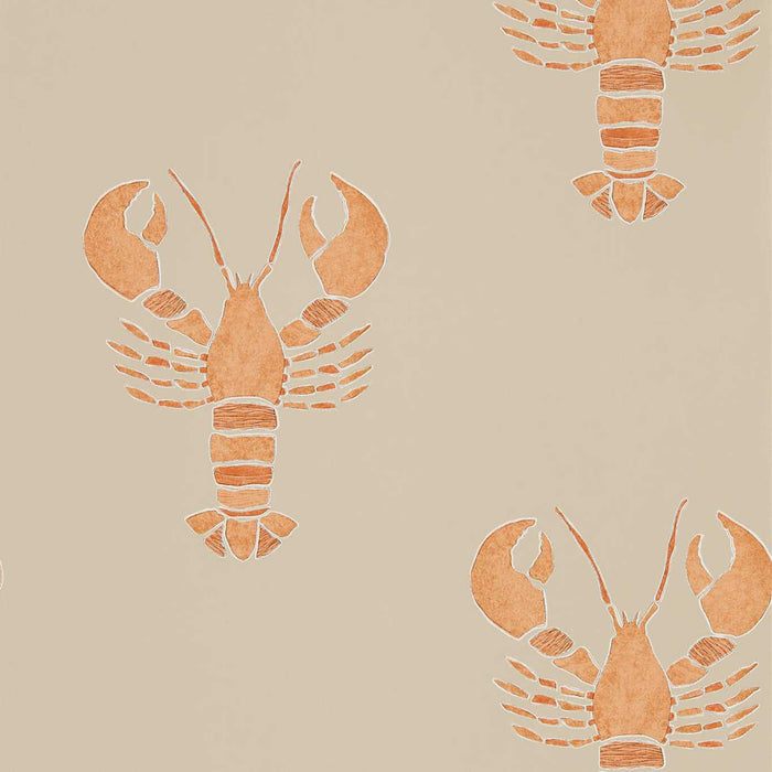 Sanderson Cromer Rust Wallpaper Sample DCOA216589