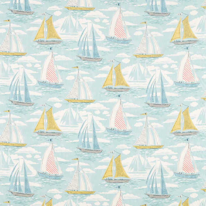 Sanderson Sailor Aqua Fabric Sample DCOA226505