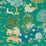 Sanderson Pamir Garden Teal/Peacock Wallpaper Sample DCPW216765
