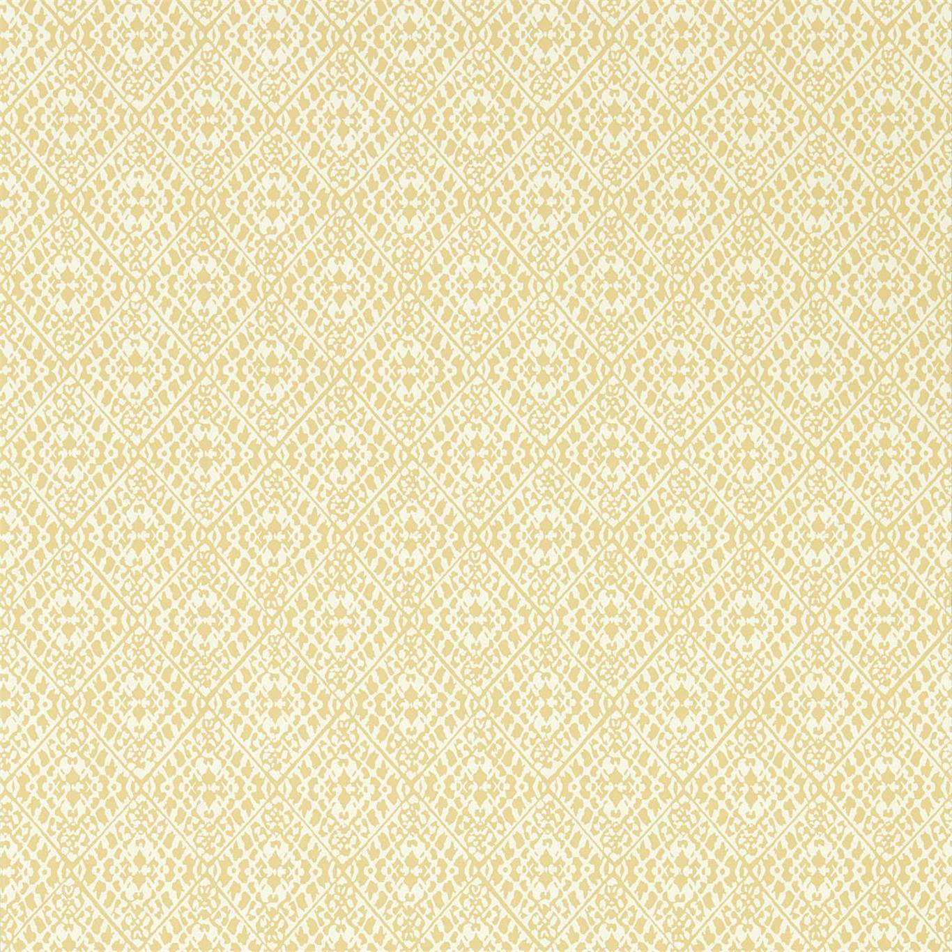 Sanderson Pinjara Trellis woad 216786 Wallpaper Sample DCPW216786