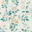 Sanderson Andhara Teal/Cream Wallpaper Sample DCPW216794