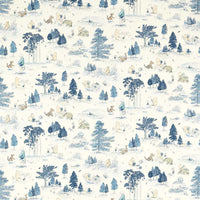 Sanderson Winnie the Pooh Bonbon Blue Fabric DDIF227159