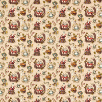 Sanderson Alice in Wonderland Caramel Fabric DDIF227164