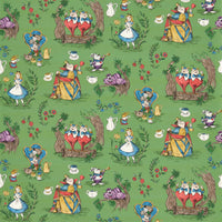 Sanderson Alice in Wonderland Gumball Green Wallpaper DDIW217285