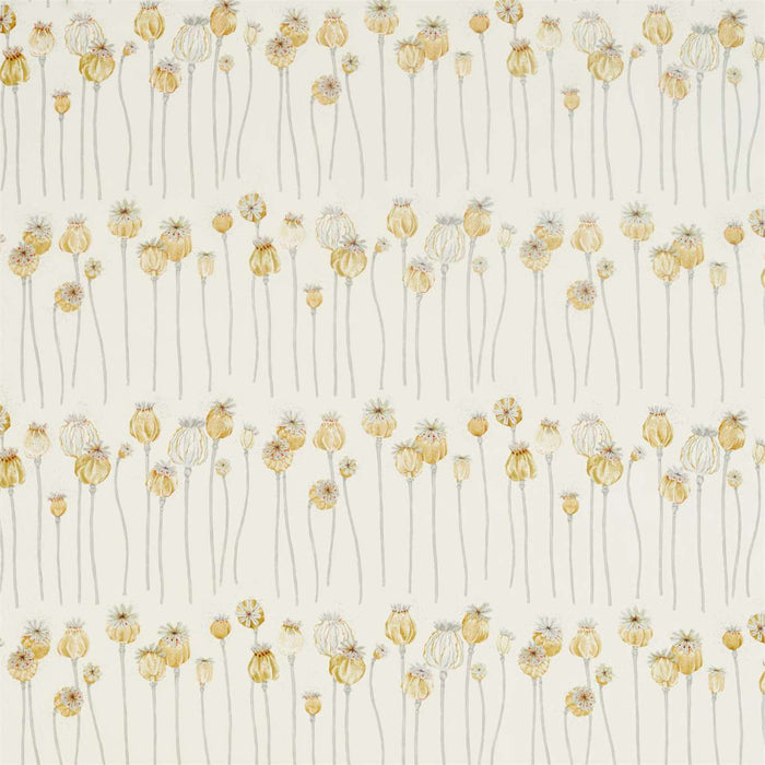 Sanderson Poppy Pods Sienna/Dove Fabric Sample DEBB226430