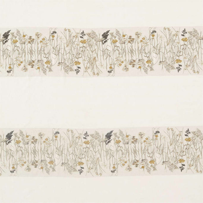 Sanderson Pressed Flowers Sable/Corn Fabric Sample DEBB236555