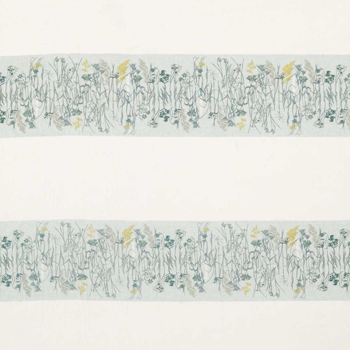 Sanderson Pressed Flowers Mist/Linden Fabric Sample DEBB236556