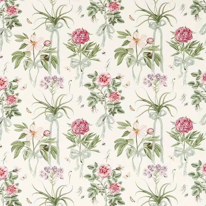 Sanderson Cupid`s Beau Parchment/Madder Fabric Sample DGDF227185
