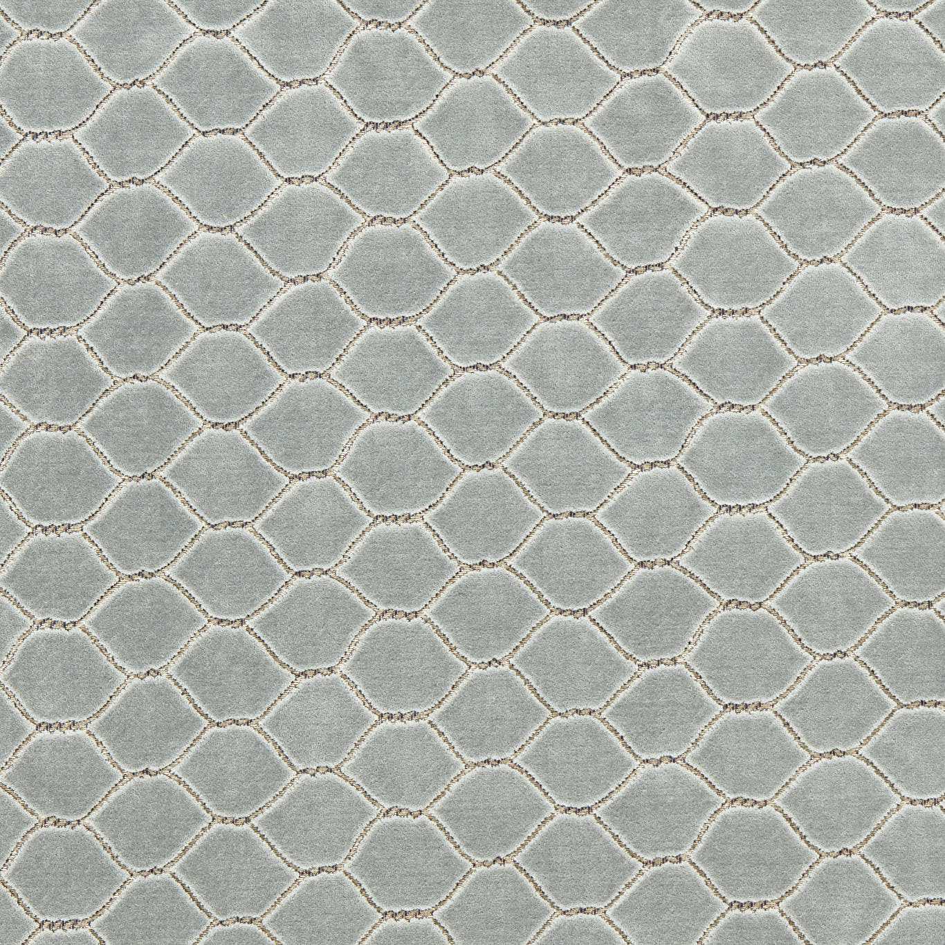 Sanderson Faraday Velvet Porcelain Fabric Sample DGDV237409