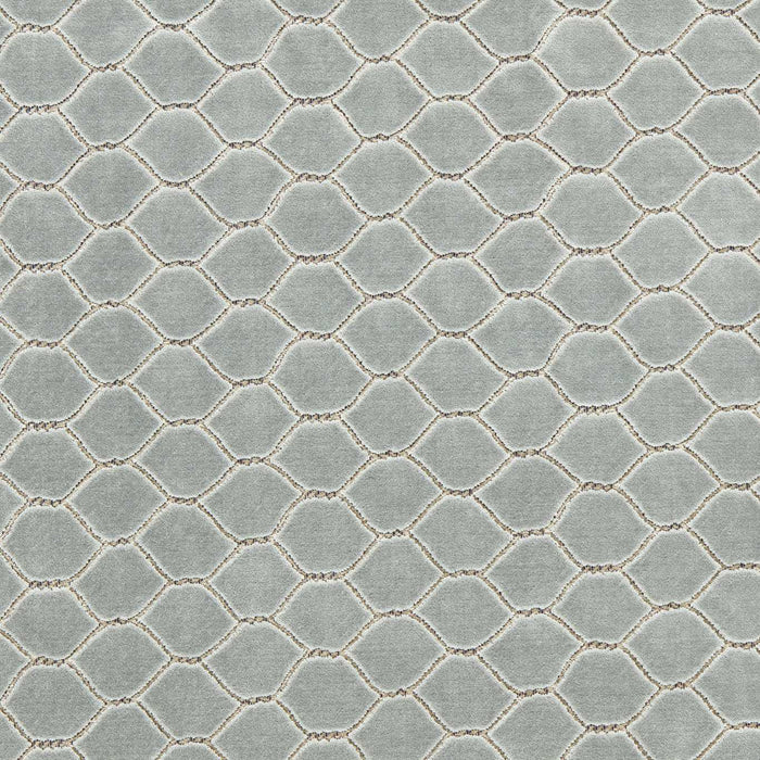 Sanderson Faraday Velvet Porcelain Fabric Sample DGDV237409