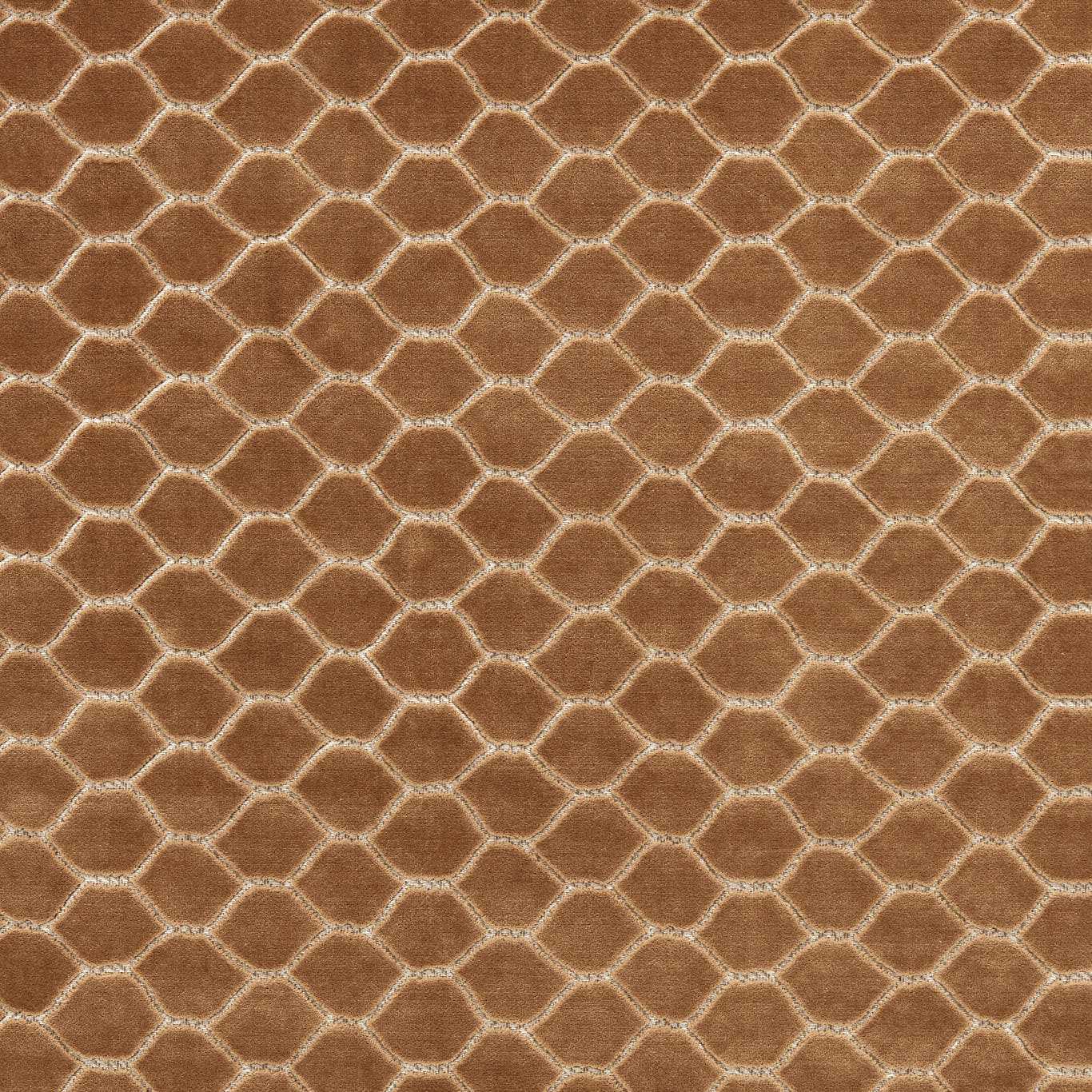 Sanderson Faraday Velvet Bronze Fabric Sample DGDV237412