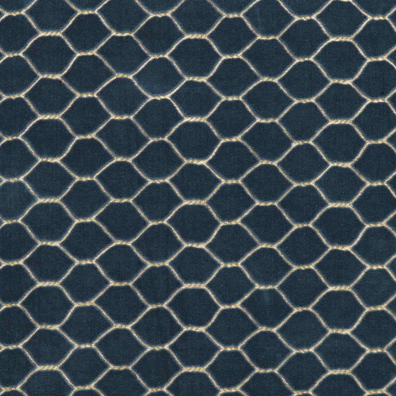 Sanderson Faraday Velvet Atlantic Fabric Sample DGDV237414