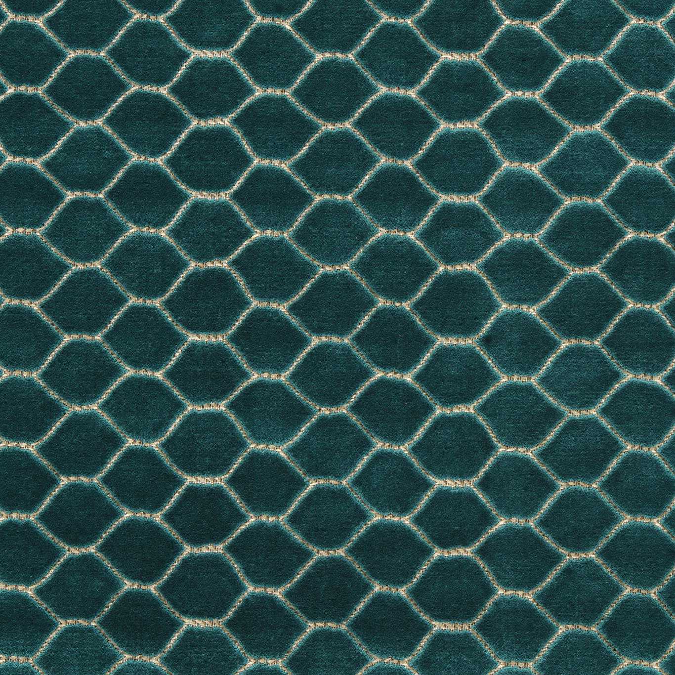 Sanderson Faraday Velvet Malachite Fabric Sample DGDV237415