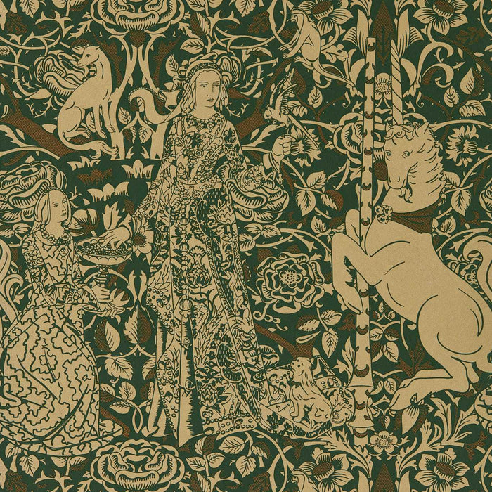 Sanderson Aurelia`s Grail Gobelin Green/Bronze Wallpaper DGDW217297