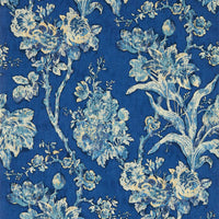 Sanderson Fringed Tulip Toile Smalt Wallpaper DGDW217323