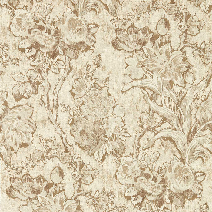 Sanderson Fringed Tulip Toile Jute Wallpaper DGDW217325