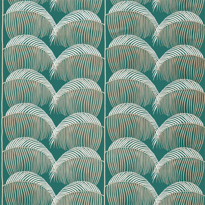Sanderson Manila Embroidery Eucalyptus Fabric Sample DGLA236775