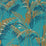 Sanderson Palm House Teal/Gold Wallpaper Sample DGLW216640
