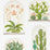 Sanderson Terrariums Chalk/Green Wallpaper Sample DGLW216655