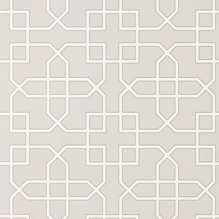 Sanderson Hampton Trellis Grey Wallpaper Sample DGLW216661