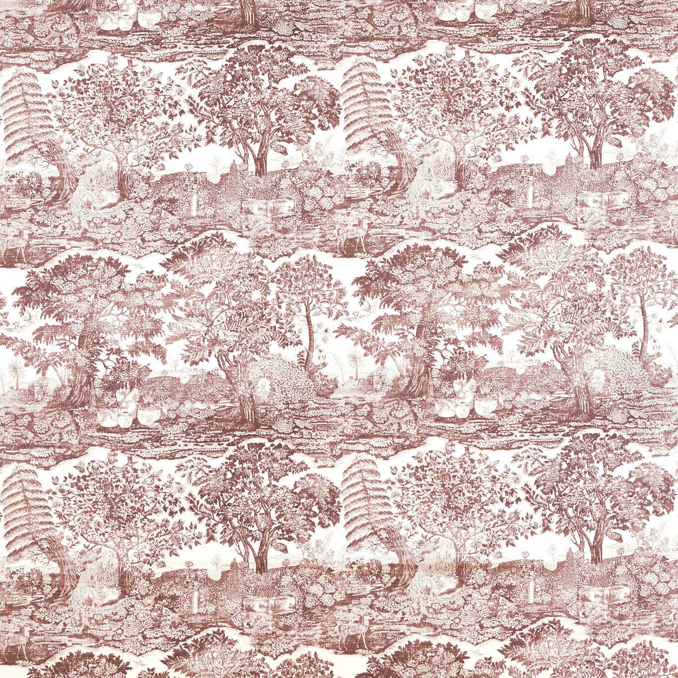 Sanderson Highgrove Toile Gritstone Fabric Sample DHIF227310