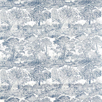 Sanderson Highgrove Toile Tetbury Blue Fabric DHIF227312