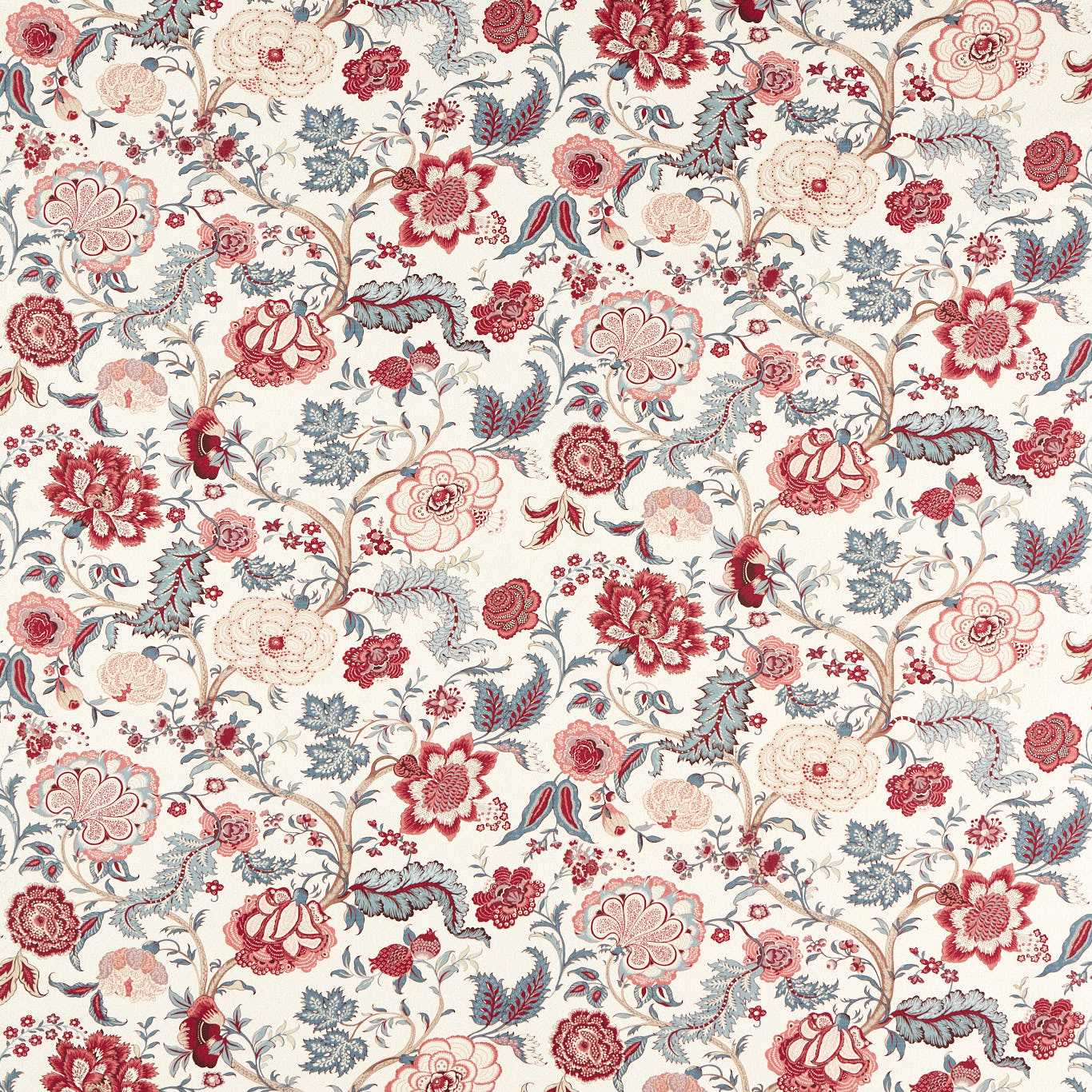 Sanderson Salisbury Jacobean Madder Rose Fabric Sample DHIF227322