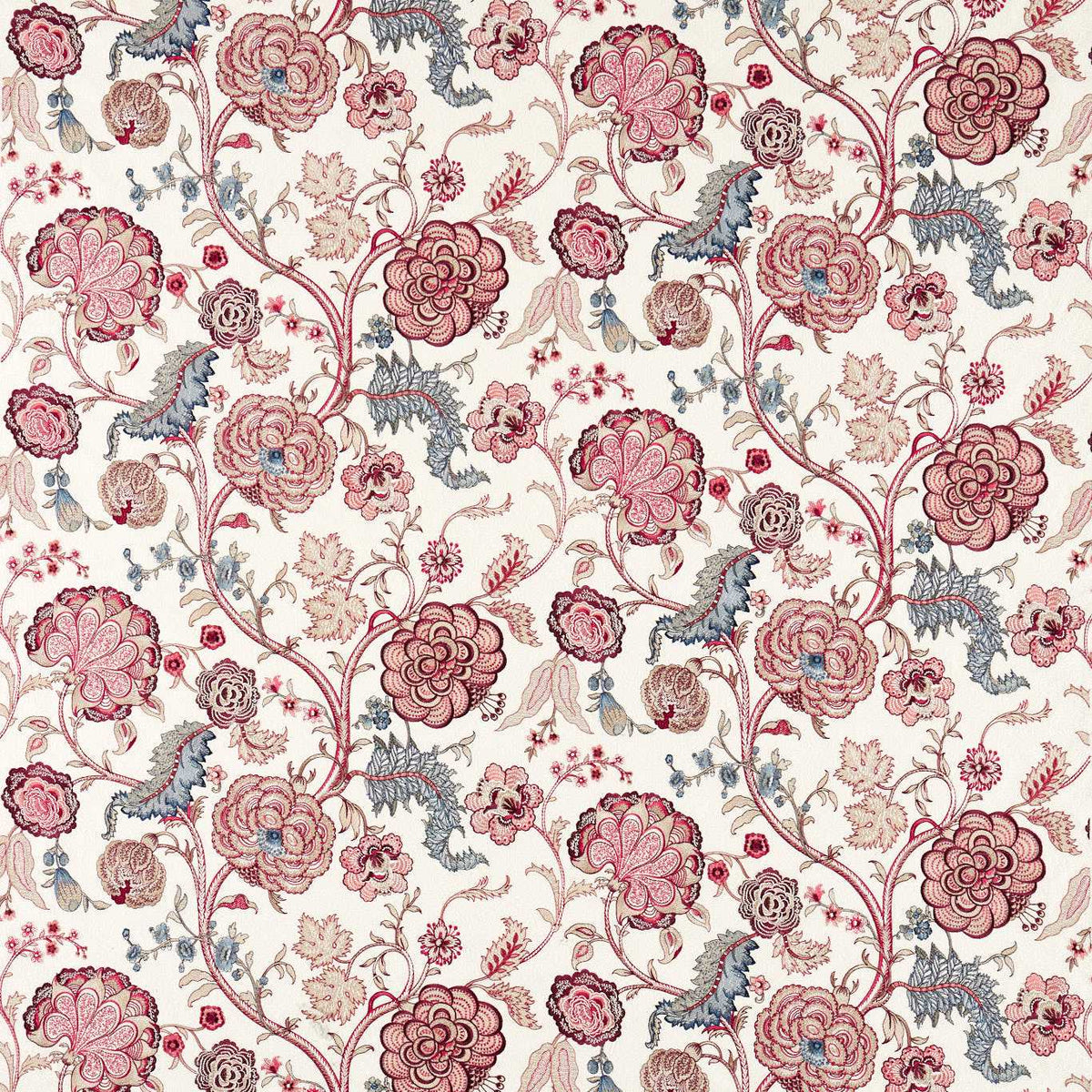 Sanderson Salisbury Embroidery Crimson DHIF237605 Sample | 40% Off ...