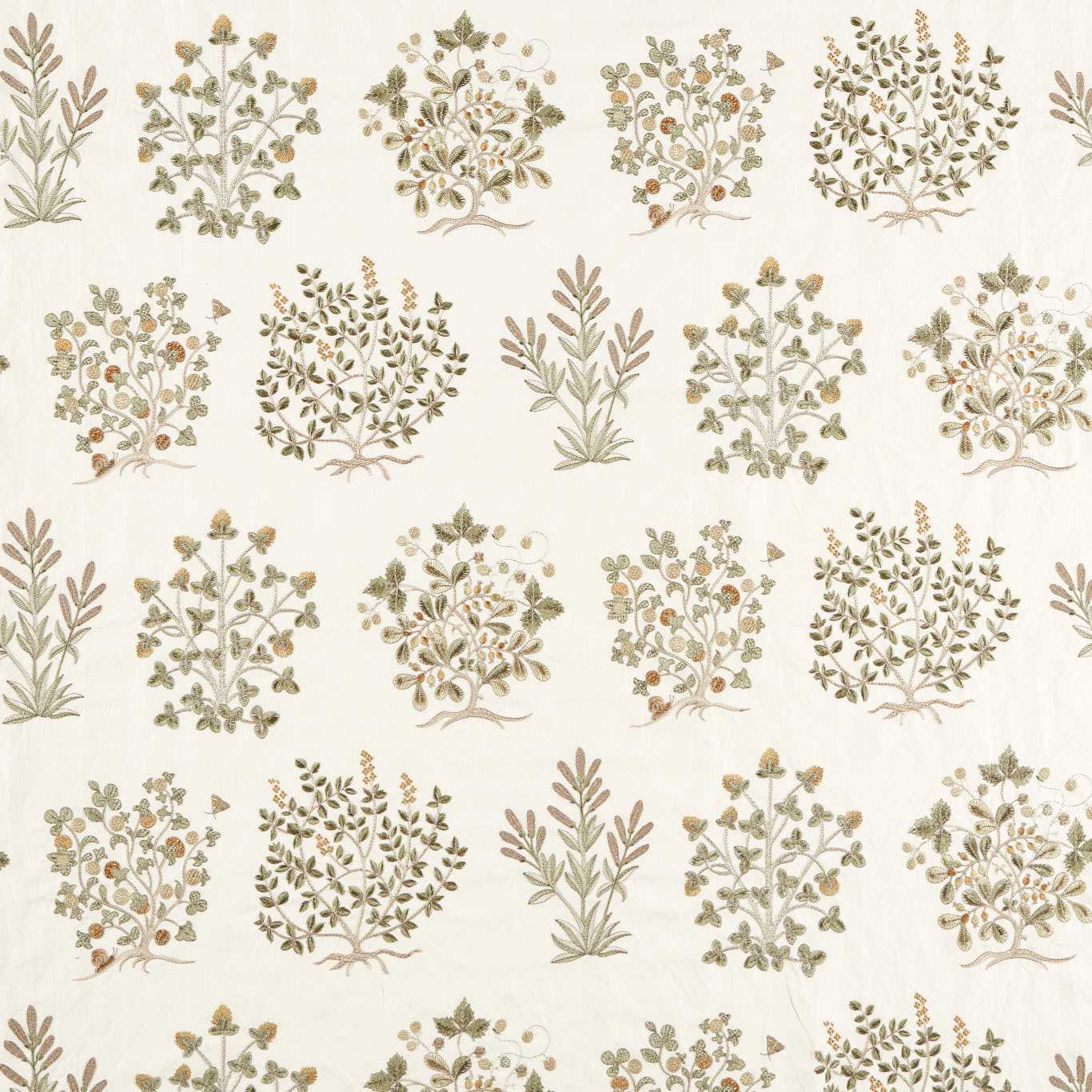 Sanderson Thyme Walk Lichen/Gooseberry Fabric Sample DHIF237618