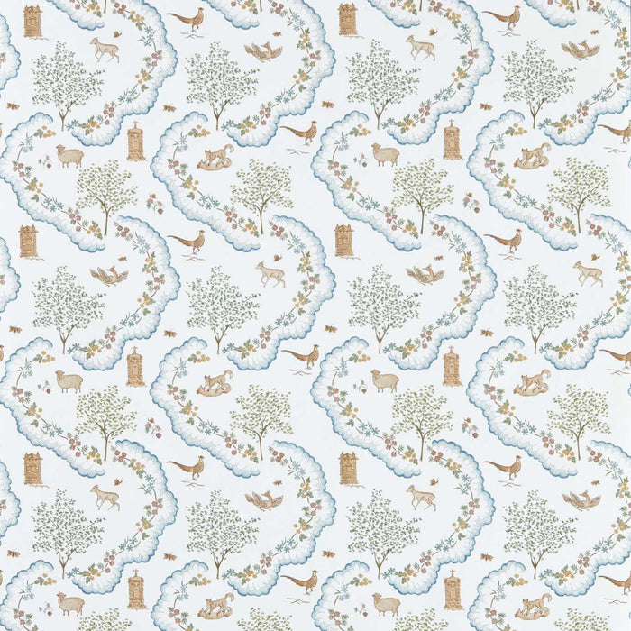 Sanderson Wildflower Meadow Going Green Wallpaper Sample DHIP217481