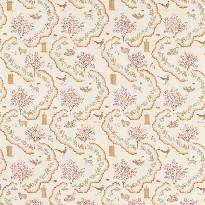 Sanderson Wildflower Meadow Maple Wallpaper Sample DHIP217482
