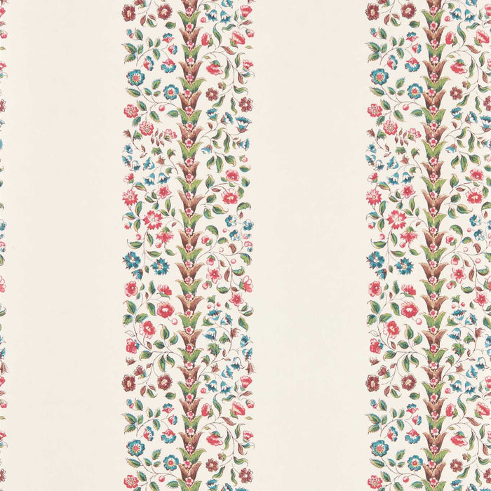 Sanderson Pergola Stripe Rose Chintz Wallpaper Sample DHIP217485