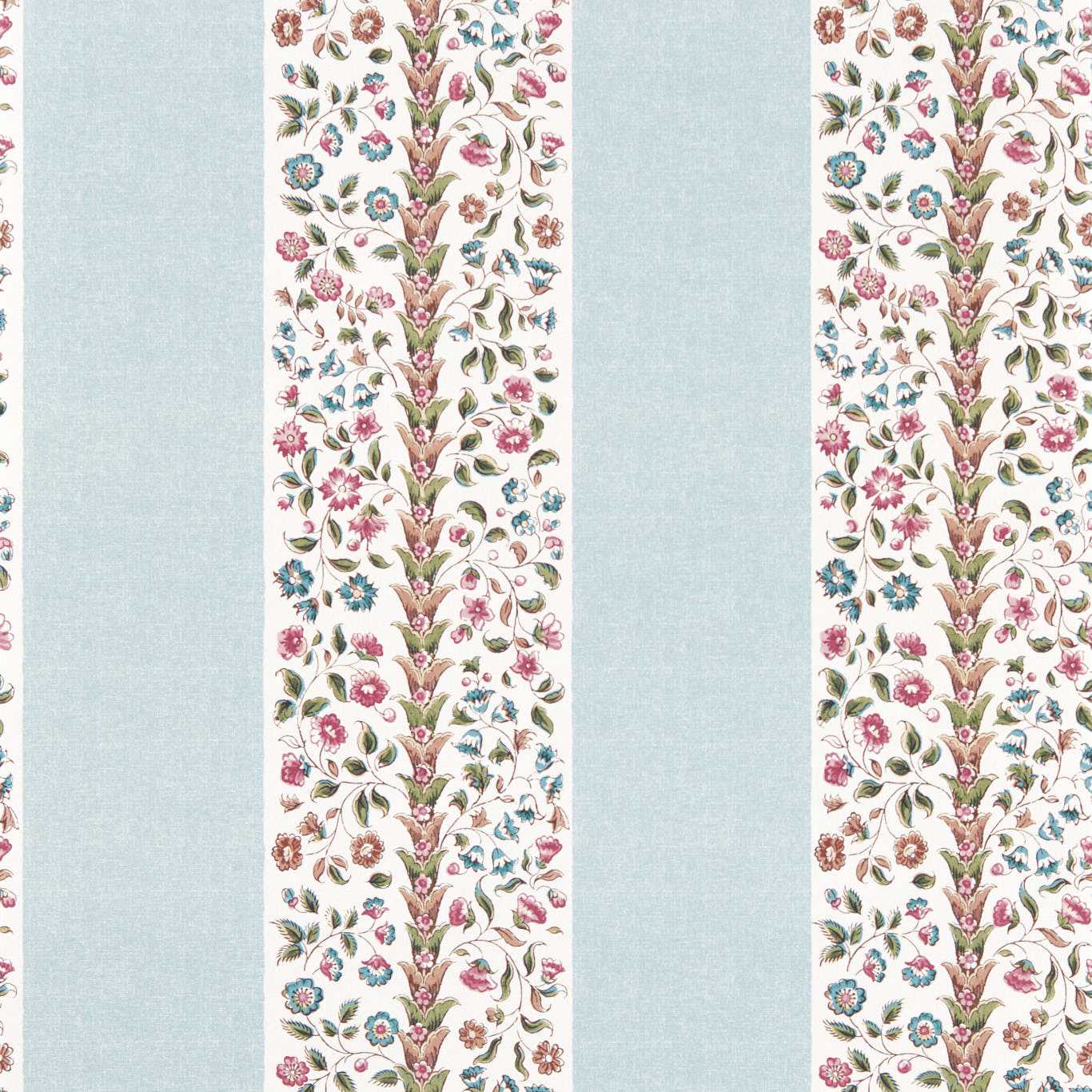 Sanderson Pergola Stripe Mineral Blue/Wisteria Wallpaper DHIP217486