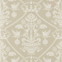 Sanderson Highgrove Damask Gritstone Wallpaper DHIP217503