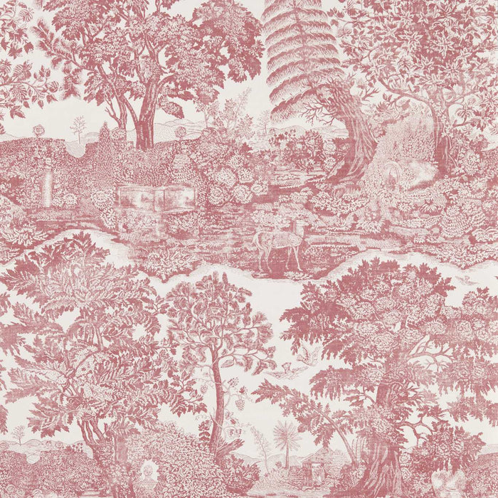 Sanderson Highgrove Toile Madder Rose Wallpaper Sample DHIP217505