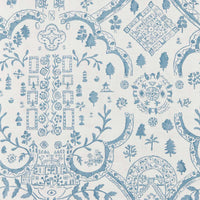 Sanderson Topiary View Wedgwood Wallpaper DHIP217510