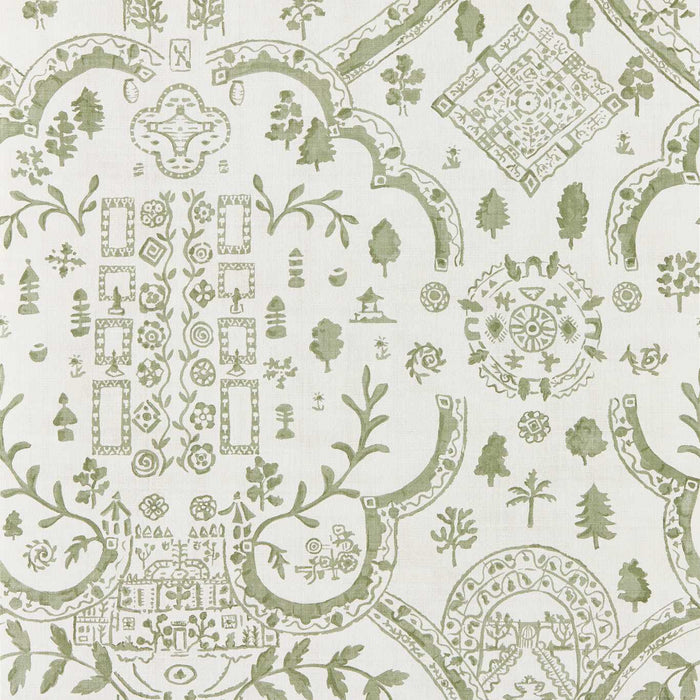 Sanderson Topiary View Thyme Wallpaper Sample DHIP217511