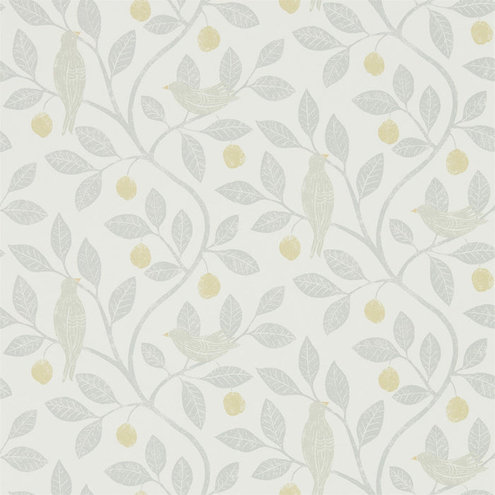 Sanderson Damson Tree Dijon/Mole Wallpaper Sample DHPO216363