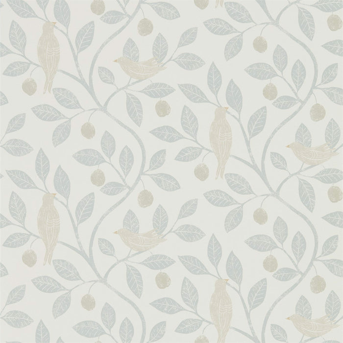 Sanderson Damson Tree Mineral/Dove Wallpaper Sample DHPO216365