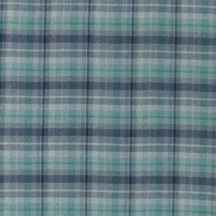 Sanderson Samphrey Check Chasm/Indigo Fabric DISW236744