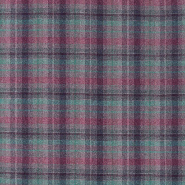 Sanderson Samphrey Check Fig/Teal Fabric Sample DISW236745