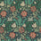 Morris & Co Willow Boughs Indigo/Artichoke 96102 Wallpaper Sample DJA196102