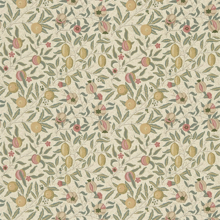 Morris & Co Fruit Willow Green/Lemon Fabric Sample DJA1FU201