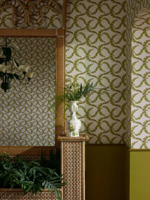 Pierre Frey Belle de provence Emeraude Wallpaper Sample FP270003