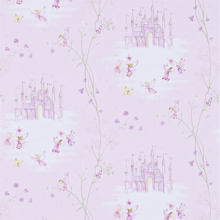 Sanderson Fairy Castle Pink Wallpaper Sample DLIT214046