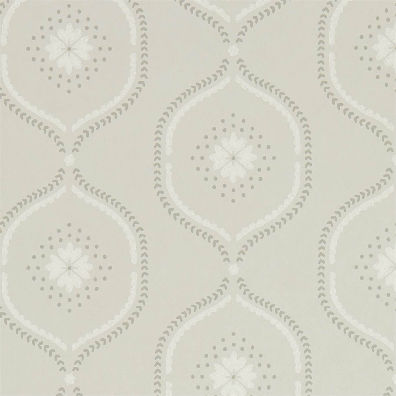 Sanderson Milcombe Silver Wallpaper Sample DLMW216879