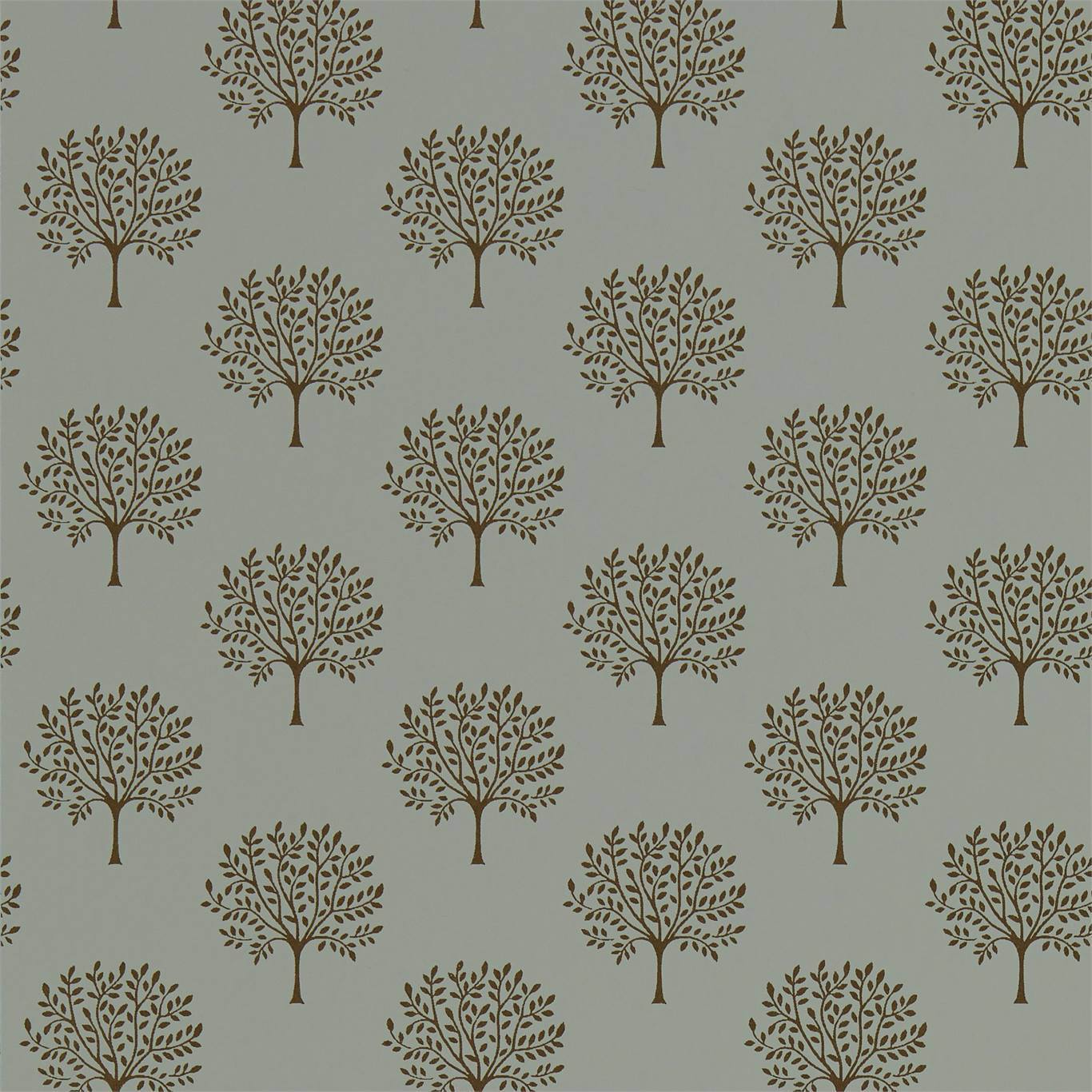 Sanderson Marcham Copper Grey Wallpaper Sample DLMW216902