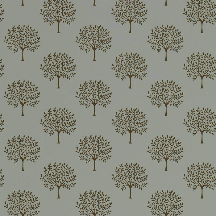 Sanderson Marcham Copper Grey Wallpaper Sample DLMW216902