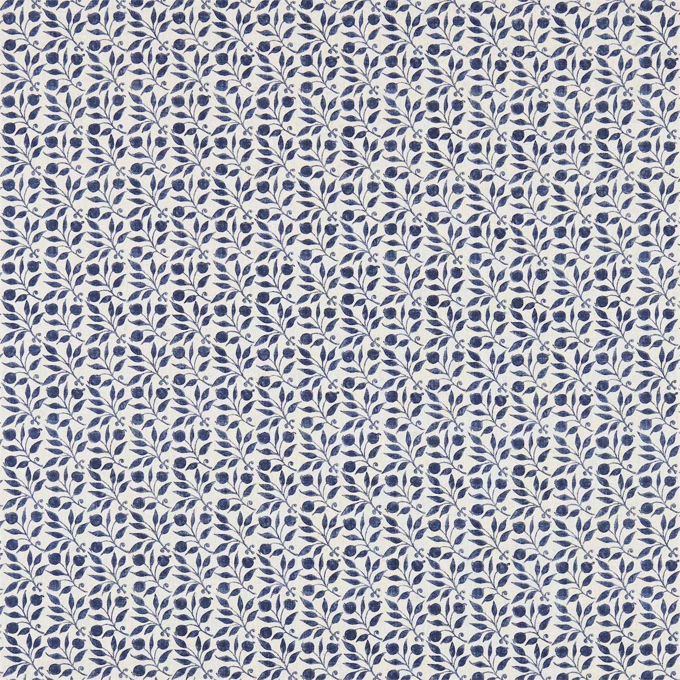 Morris & Co Rosehip Indigo Fabric Sample DM3P224486